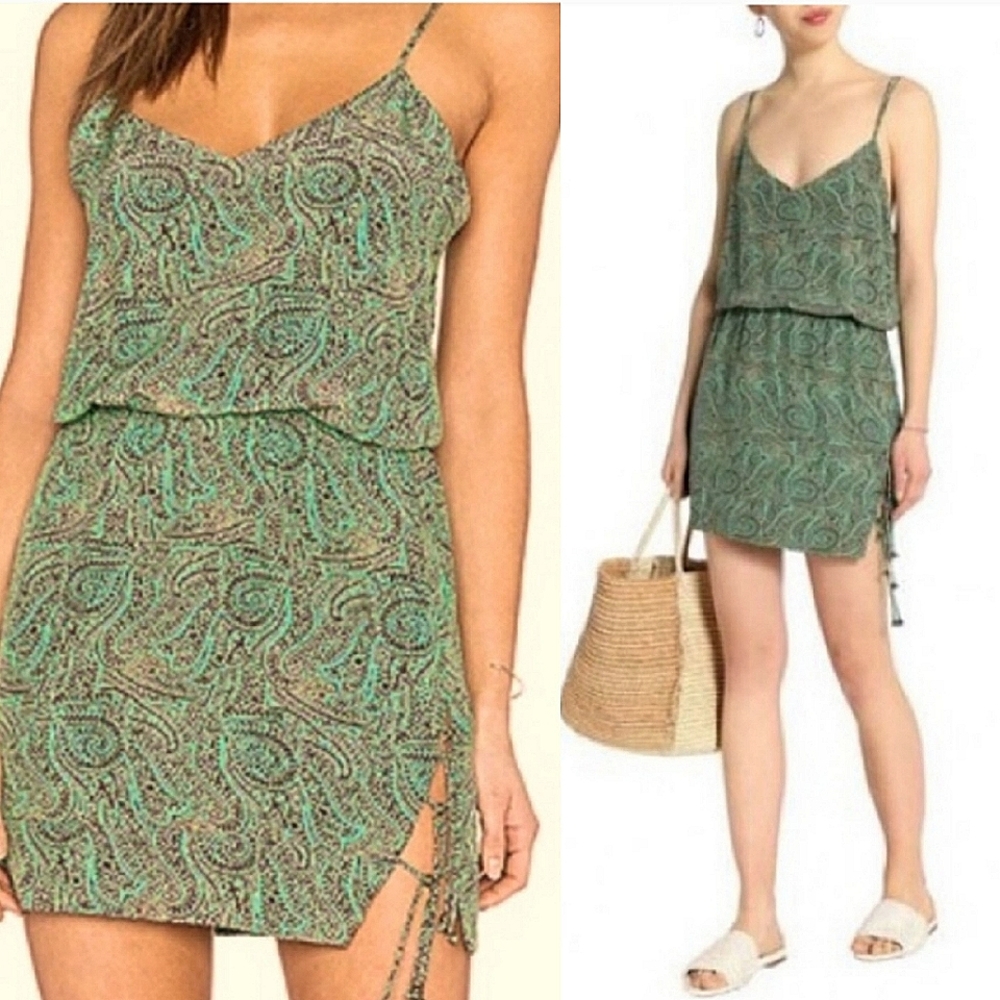 VIX Paula Hermanny Silk Mini Dress Small